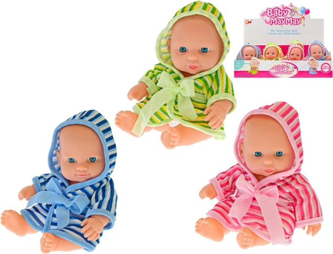 Dzidziuś w prążkowanym szlafroku 20 cm