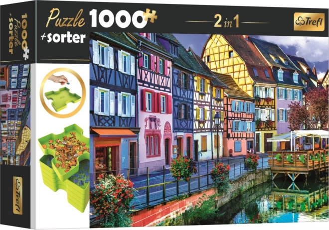 Puzzle z sorterem 2w1 Colmar, Francja 1000 elementów