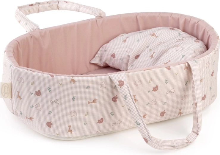 Antonio Juan przenośny tekstylny koszyk Savanna z poduszką dla lalek do 33 cm
