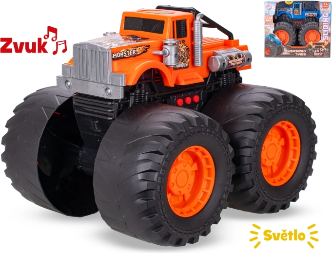 Auto monster truck 28 cm ze światłami i dźwiękami
