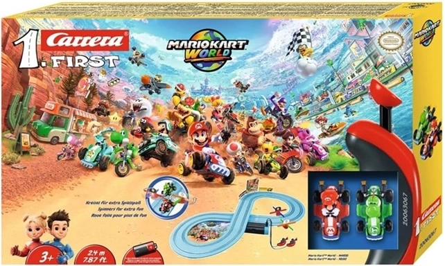 Dziecięcy tor wyścigowy Carrera FIRST Mario Kart Mario kontra Yoshi