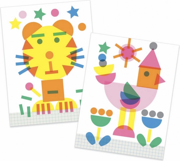 DJECO Zestaw kreatywny stemple Zwierzątka