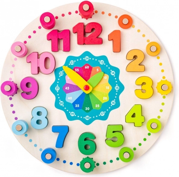 Drewniane zegary edukacyjne 102 sztuki