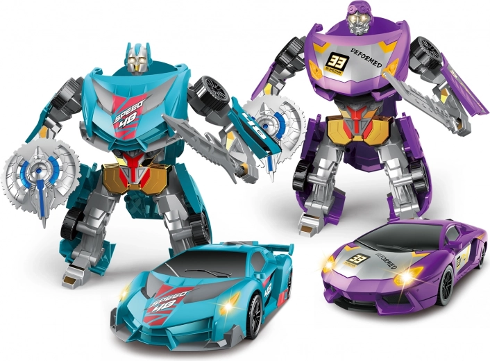 Autorobot z mieczem - Transformujące się sportowe auto
