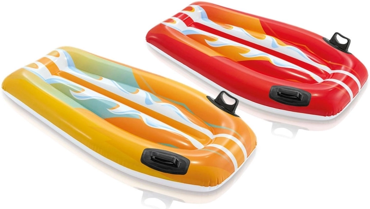 Nadmuchiwana deska do pływania 112 × 62 cm INTEX – pomarańczowa