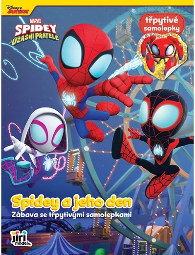 Książeczka z naklejkami Spidey z brokatowymi naklejkami