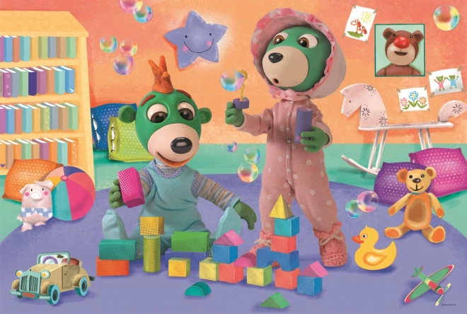 Puzzle Dobranoc, Trefliki Wesoły świat dzieci MAXI