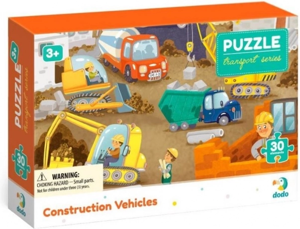 Puzzle TRANSPORT: Maszyny budowlane 30 elementów