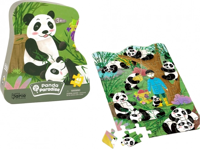Puzzle Panda Bambusowy Las 48 Elementów