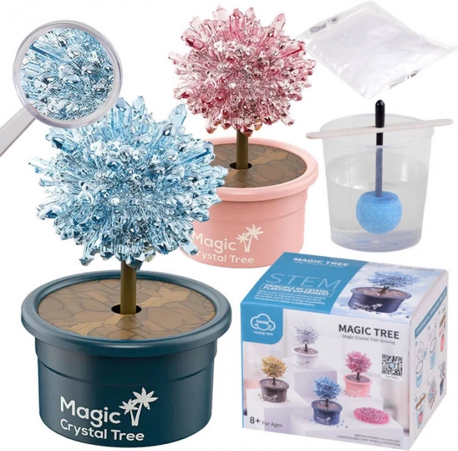 Naukowy zestaw do hodowli kryształów – magiczne drzewko szczęścia z kryształów