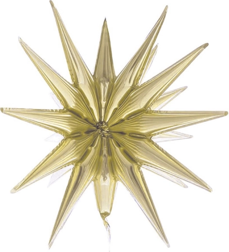 Balon foliowy 3D gwiazda szampański 50 cm