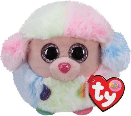 Ty Puffies Meteor – tęczowy pudel, pluszowa kuleczka