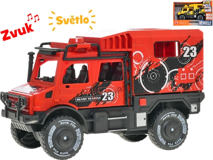 Auto terenowe z napędem frykcyjnym 18 cm ze światłem i dźwiękiem