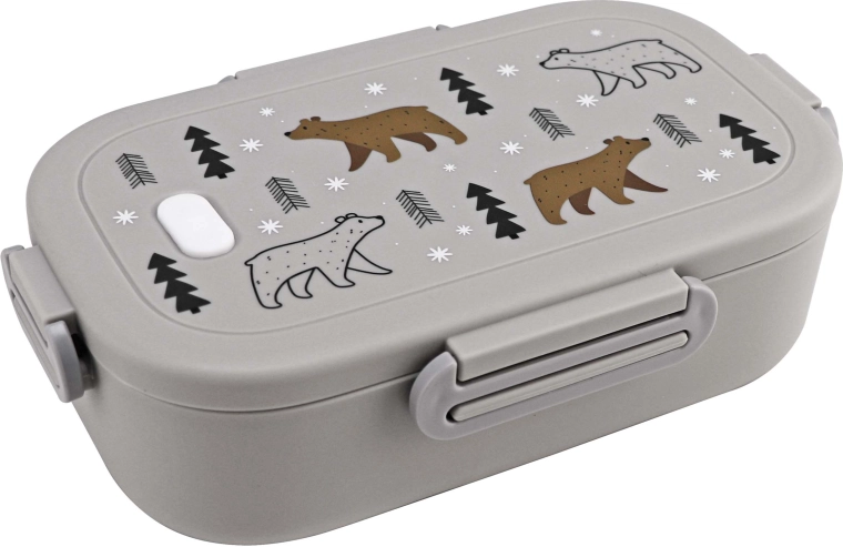 Plastowy pojemnik śniadaniowy Kitchisimo 950 ml niedźwiedź
