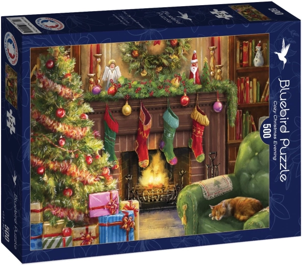 Puzzle Bluebird „Przyjemny wigilijny wieczór” 500 elementów