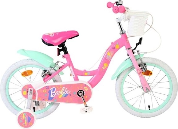 Rower dziecięcy Barbie 16" w pastelowych kolorach