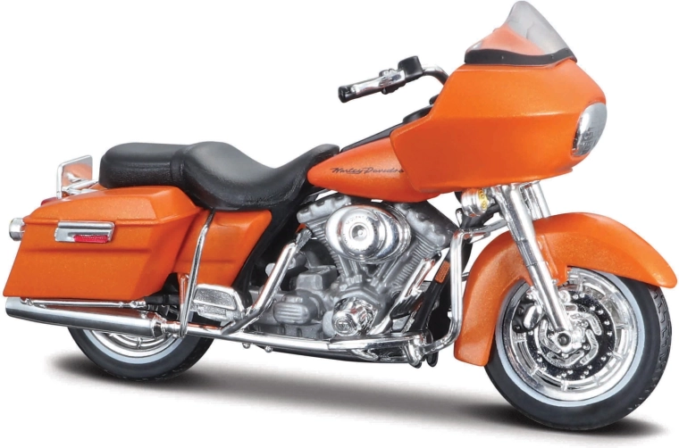 Maisto Harley-Davidson 2002 FLTR Road Glide metaliczny pomarańczowy 1:18