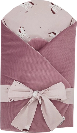 Rożek EKO z velvetem i wkładką kokosową unicorn 75 × 75 cm