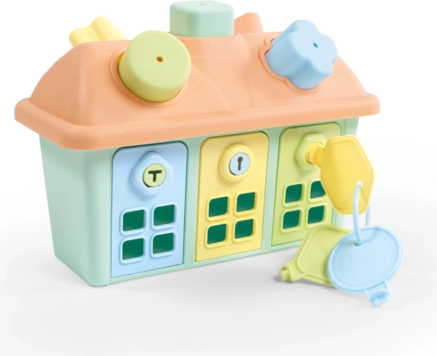 Domek sortujący z kluczami – edukacyjna zabawka dla maluchów