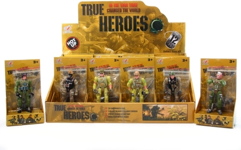 Figurki żołnierzy ze sprzętem – zestaw 12 szt.