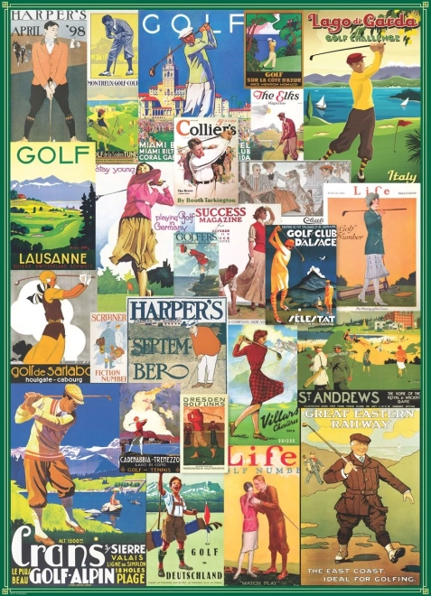EUROGRAPHICS Puzzle Światowy golf 1000 elementów