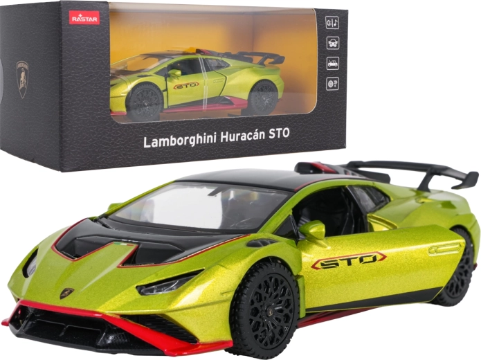 Metalowy model Lamborghini Huracán STO 1:32 zielony RASTAR