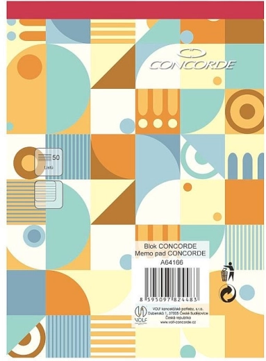 Notes CONCORDE A6 w linie 8 mm, 50 kartek