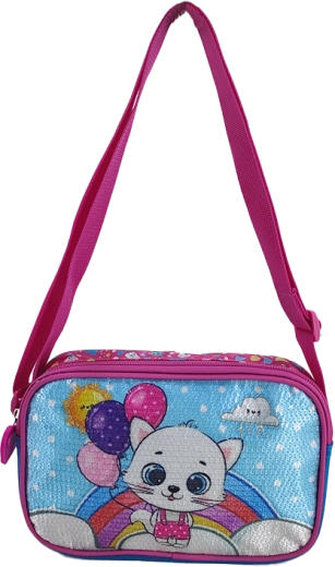 Dziecięca torba na ramię Kotka i baloniki 21,5 cm