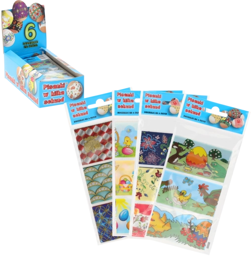 Termokurczliwe osłonki na wielkanocne jajka – zestaw 6 szt.