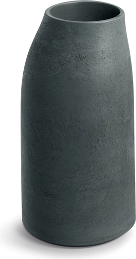 Grafitowa donica z fakturą gliny 38 × 70 cm do wnętrz i na zewnątrz