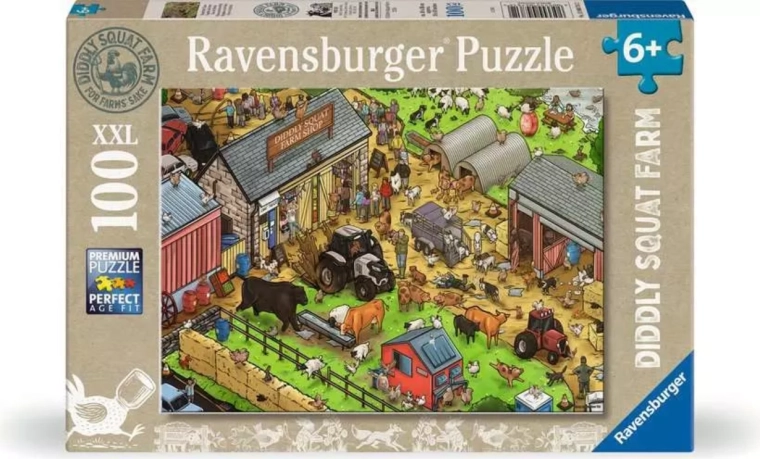Puzzle Ravensburger Diddly Squat Farm Shop XXL, 100 elementów