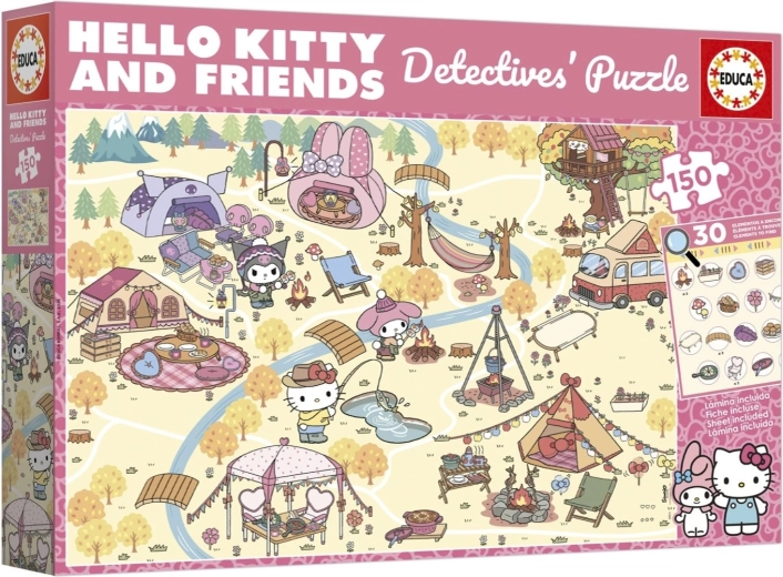 Educa detektywistyczne puzzle Hello Kitty i przyjaciele 150 elementów