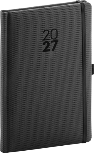 Notique tygodniowy terminarz Diamante 2027 czarny 15 × 21 cm