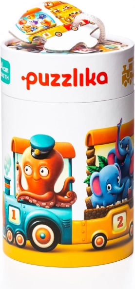 Puzzlika Pociąg – edukacyjne puzzle 20 elementów, 94 cm