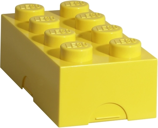 pudełko śniadaniowe LEGO 100 × 200 × 75 mm – żółte