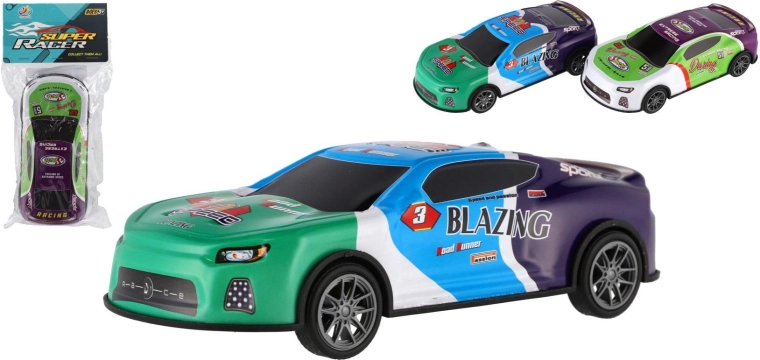 Wyścigówka na napęd cierny 17 cm – plastikowy sportowy samochodzik