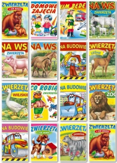 Składana książeczka harmonijkowa do czytania