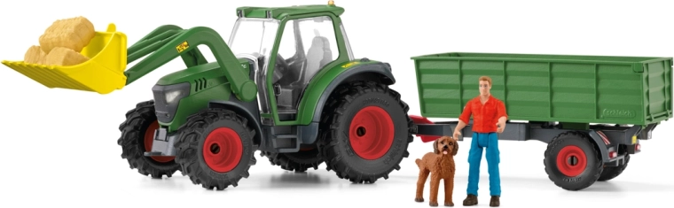 Traktor Schleich z przyczepą