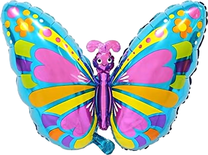 Zestaw urodzinowych balonów Motylek, 5 szt.