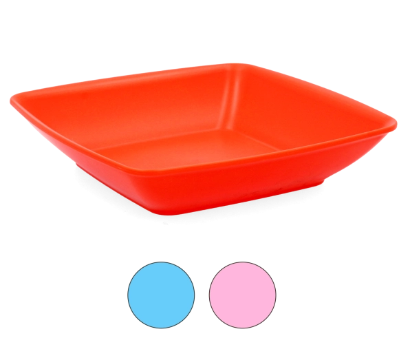 Hobby Life kwadratowy głęboki talerz 17,5 cm