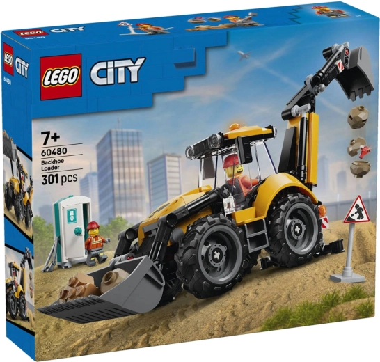 LEGO City Żółta koparko-ładowarka