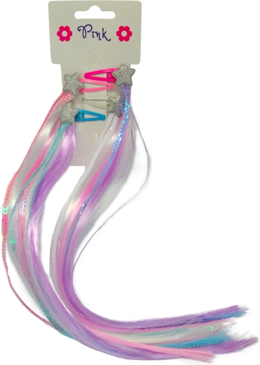 Spinki do włosów z niespodzianką, 4 szt.