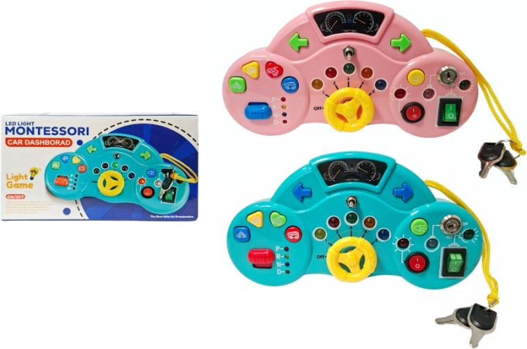 Interaktywna dziecięca kierownica ze światłami i dźwiękami