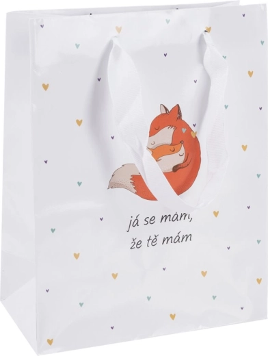 Papierowa torebka prezentowa „Ja się mam” 18 × 10 × 23 cm