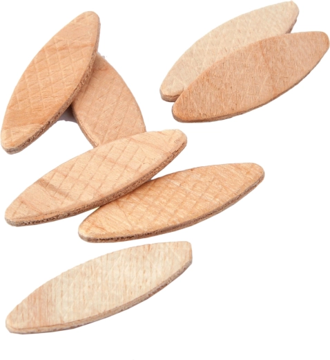 Drewniane lamelki łączące 56 × 23 × 4 mm, opakowanie 50 szt.