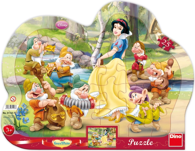 Puzzle Królewna Śnieżka i siedmiu krasnoludków 25 elementów