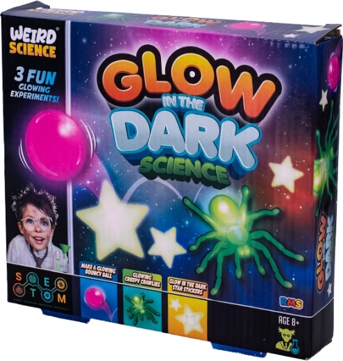 Naukowy zestaw eksperymentalny świecący w ciemności