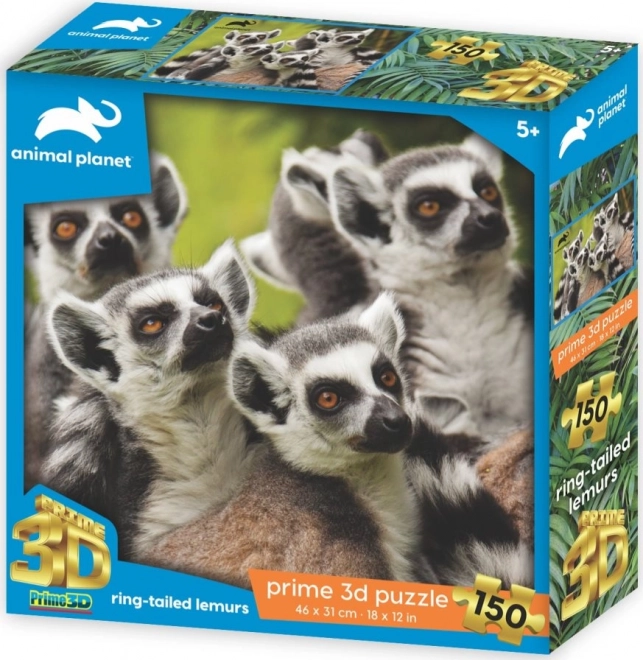 Puzzle 3D lemur – 150 elementów