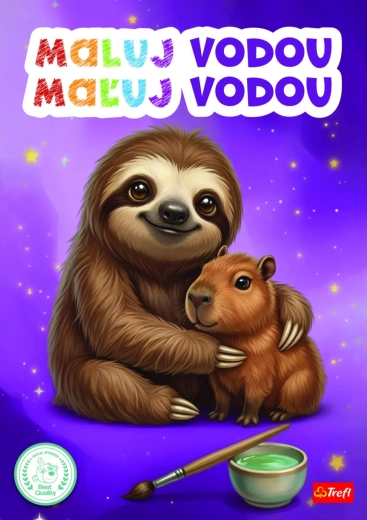 Malowanki wodne Kapibary i leniwce 21 × 30 cm