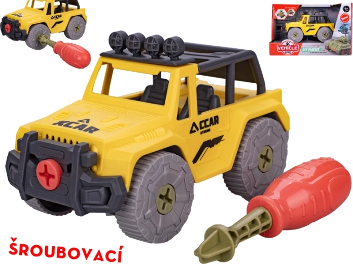 Terenowe auto do skręcania 13,5 cm z nasadkami